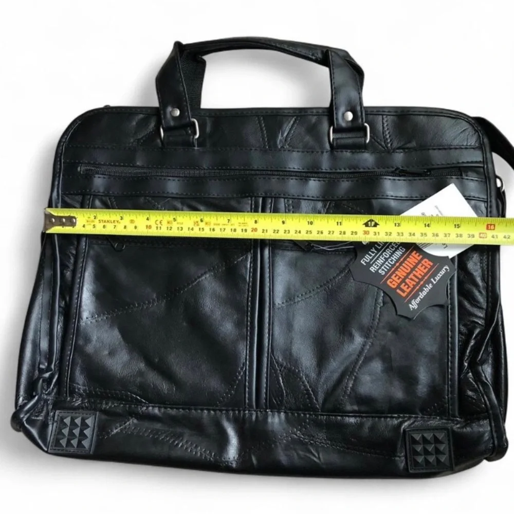 MAXAM - Genuine Lambskin Leather Briefcase 16